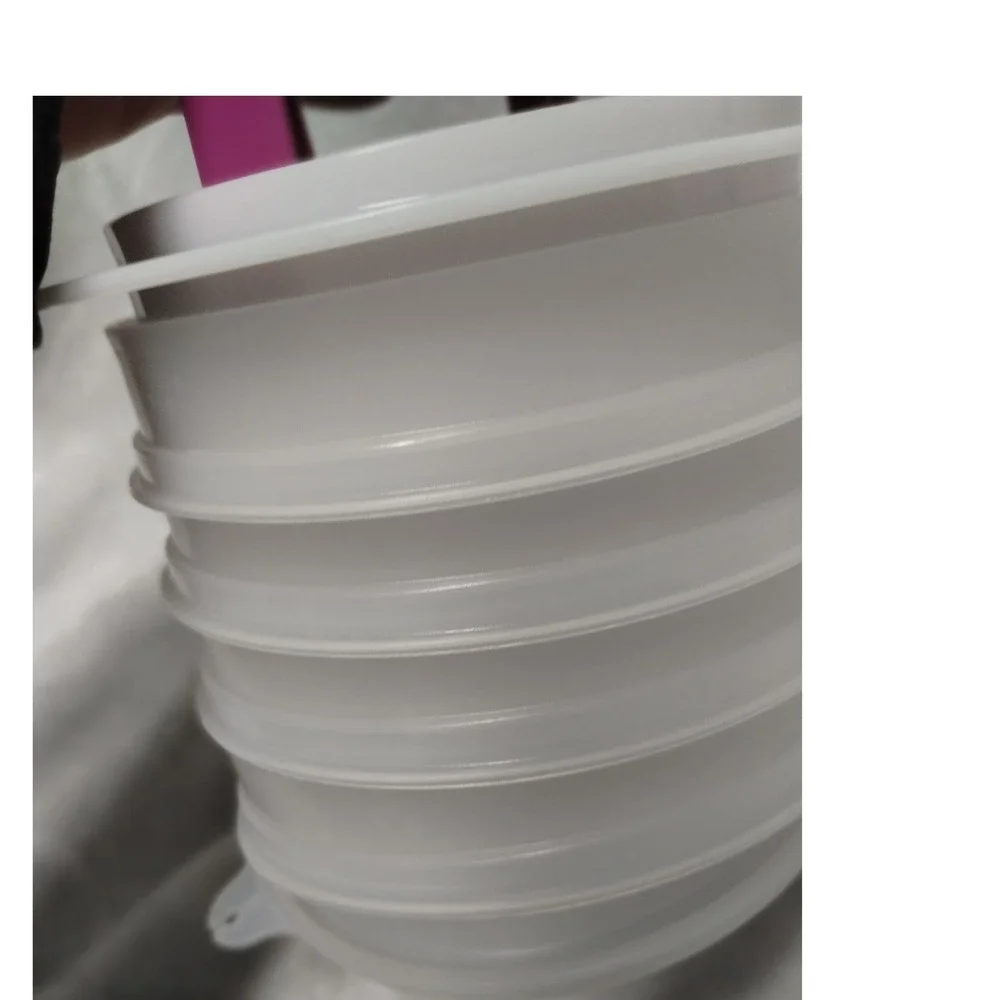 Tupperware‎ Hamburger Press and Keepers Set Magenta White Patty Maker 6pc